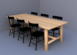 Dinner table and chairs